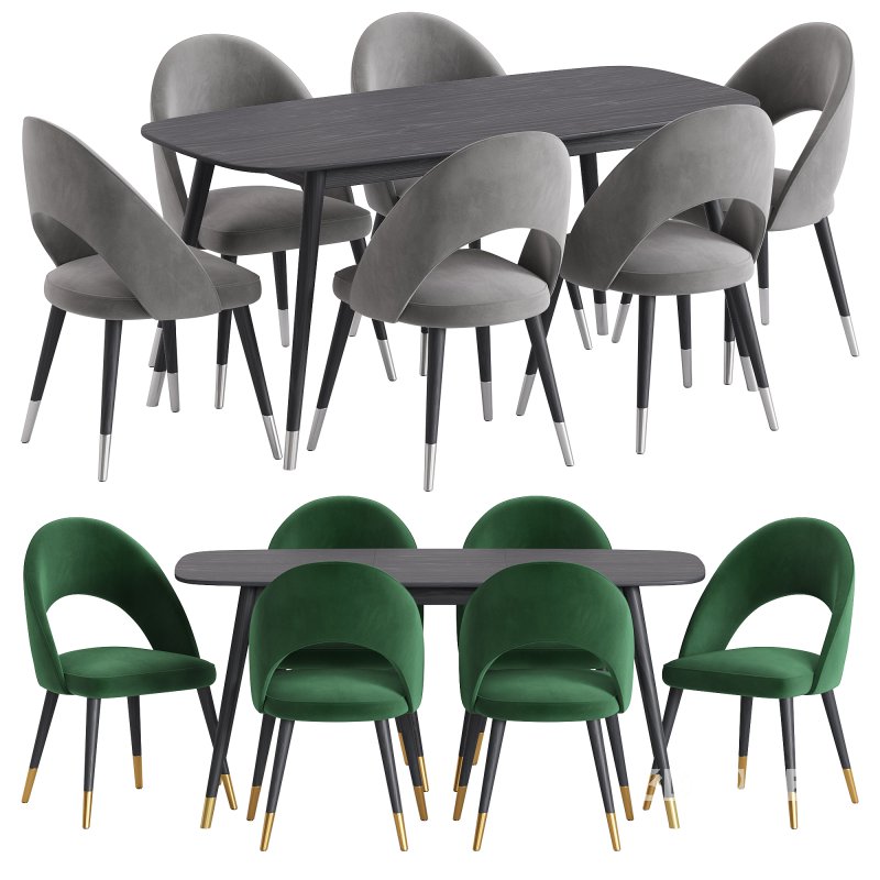 Rossini Chair and Clover Table Image 3