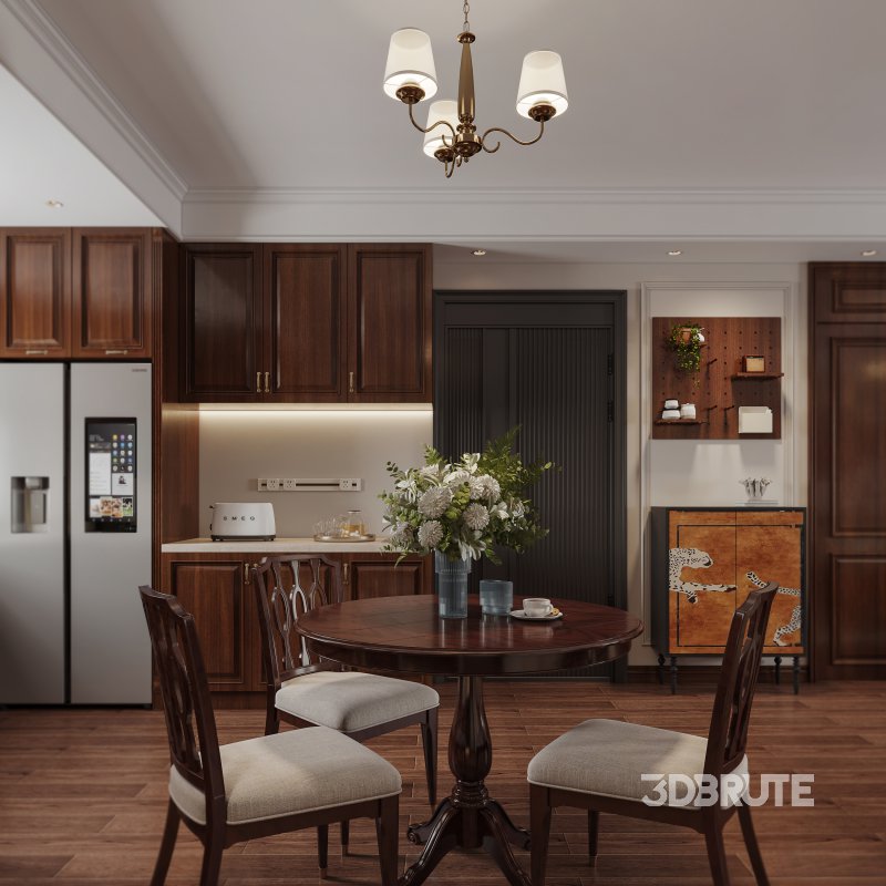 American Living Room Dining Room Image 3