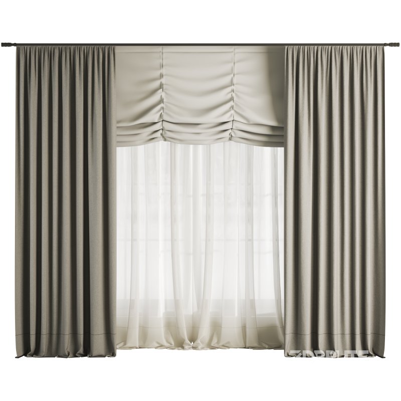 Silk and Satin Curtain 048 Image 1