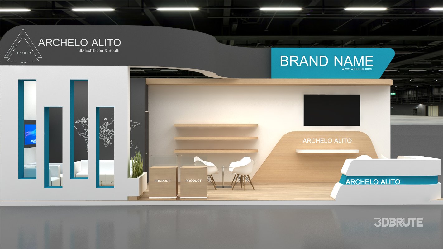 3d exhibition booth stand tradeshow Image 4