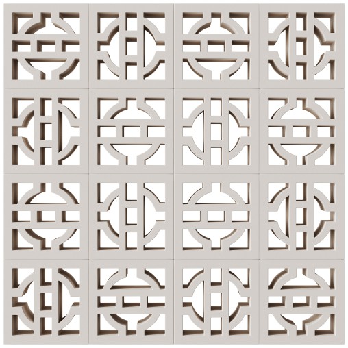Modular Wall 19 Lantern White by Tesselle