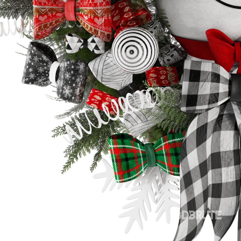 Snowman Wearth Christmas Decor Image 6