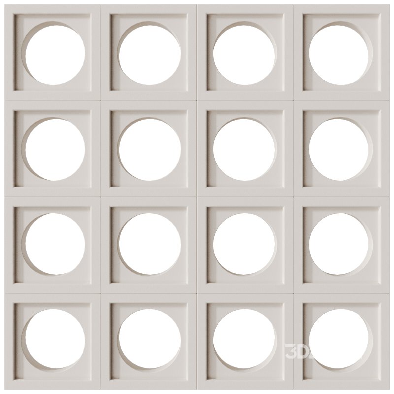 Modular Wall 03 Orb White by Tesselle Image 1