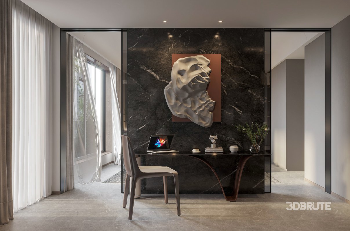 modern bedroom and bathroom Image 3