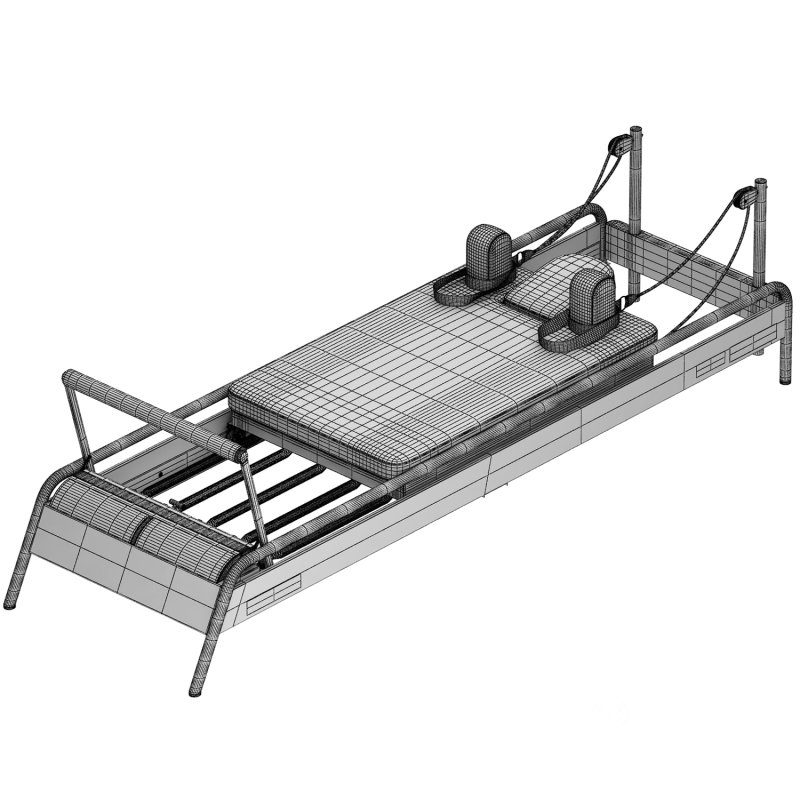 pilates exercise machine .fonv reformer professional beige Image 5