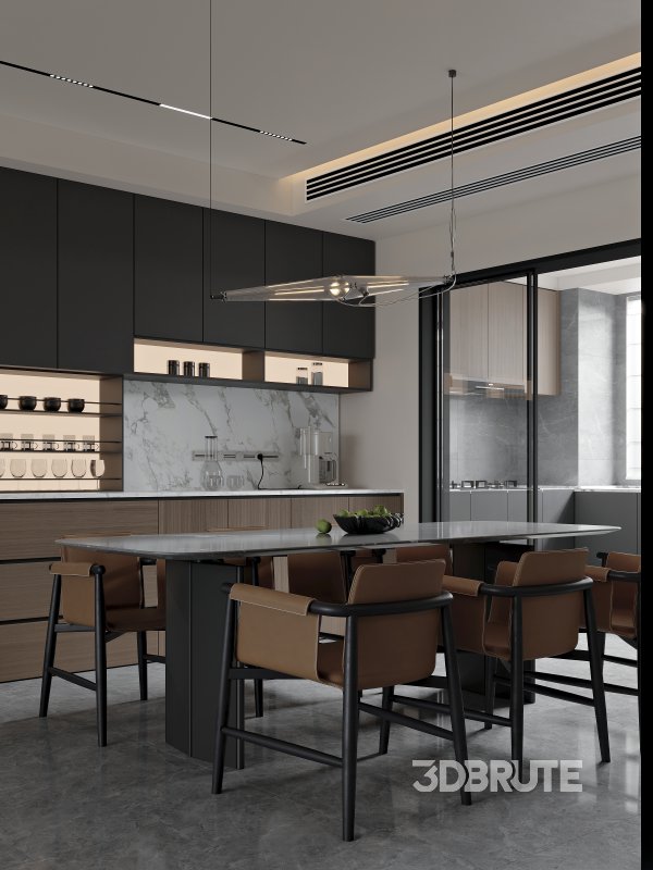 Modern living room dining room Image 1