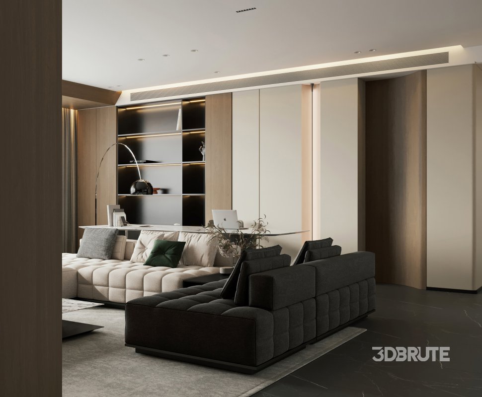 Modern living room dining room Image 3