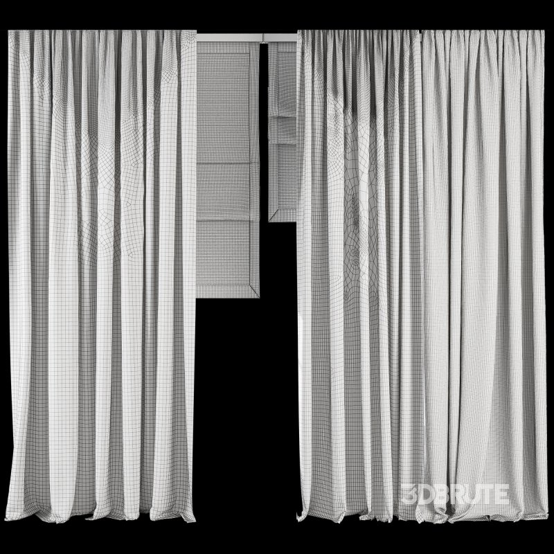 Silk and Cotton Curtain Set 68 Image 5