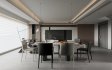 Modern living room and dining room interior scene - Thumbnail 3