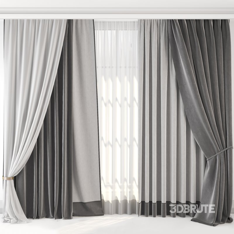Silk and Cotton Curtain 09 Image 1