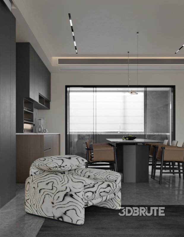 Modern living room dining room Image 2