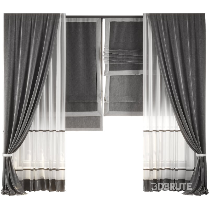 Silk and Cotton Curtain 10 Image 1