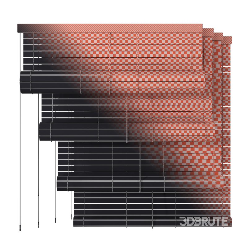 Wooden roller blind Image 1