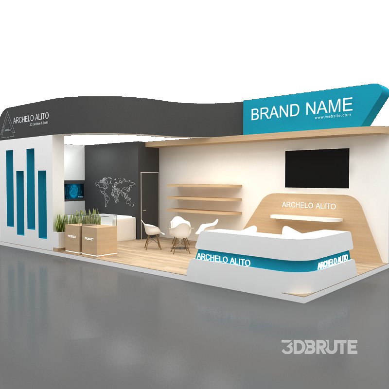 3d exhibition booth stand tradeshow Image 9