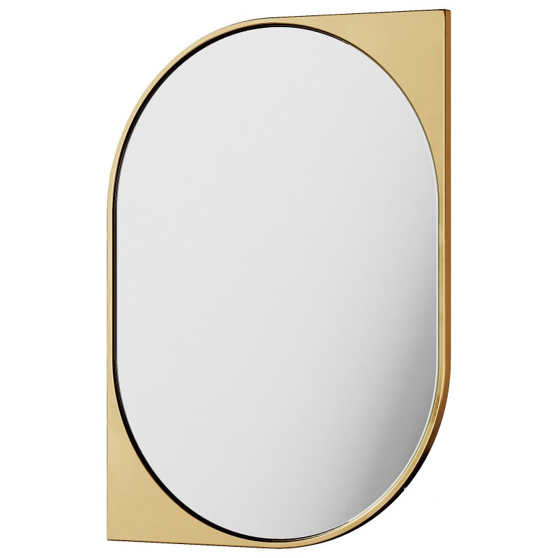 Mirror 14 Cat Eye Metal Wall Mirror by West Elm Image 3