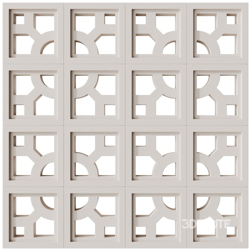 Modular Wall 16 Structure White by Tesselle Image 1