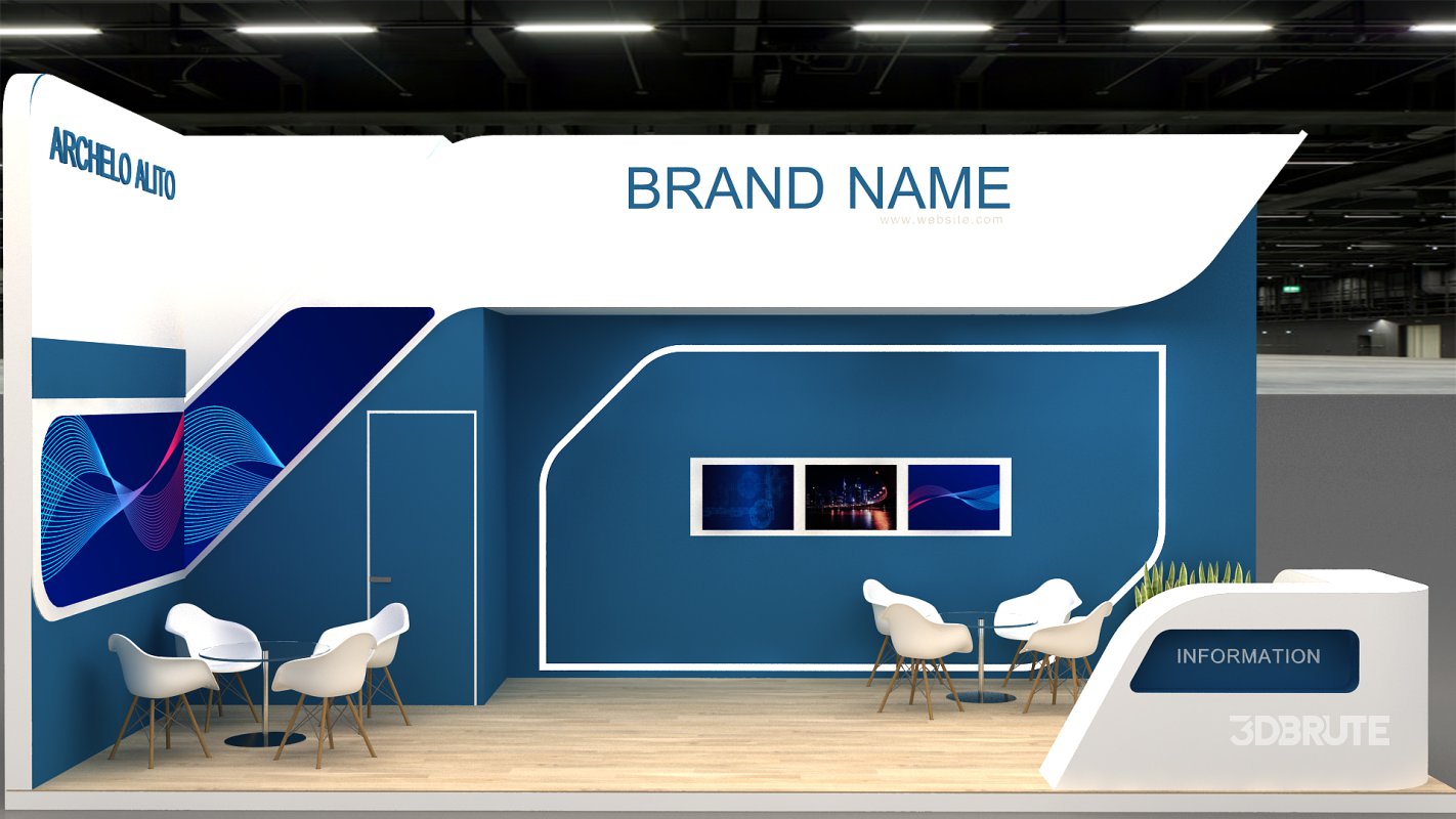 3d exhibition booth stand tradeshow Image 3