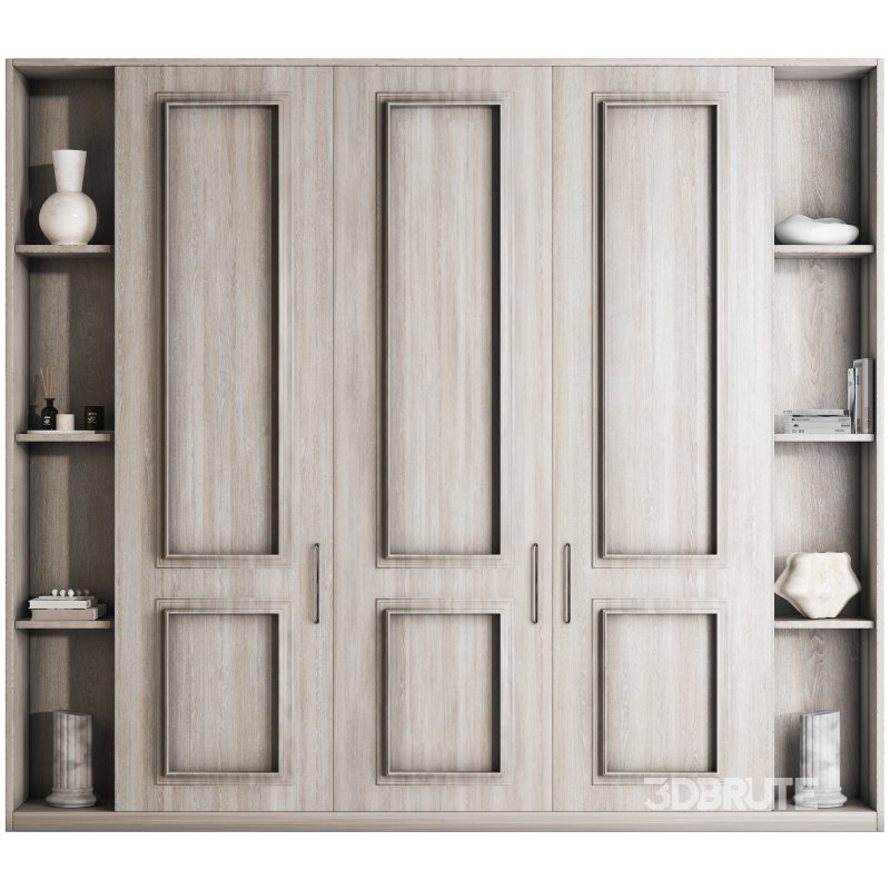 Wooden Wardrobe Set Image 1