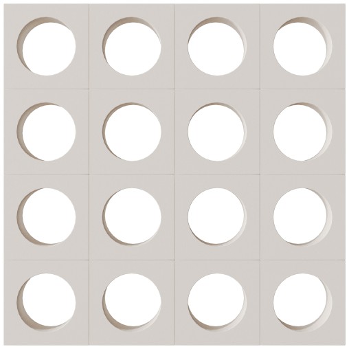 Modular Wall 04 Globe White by Tesselle