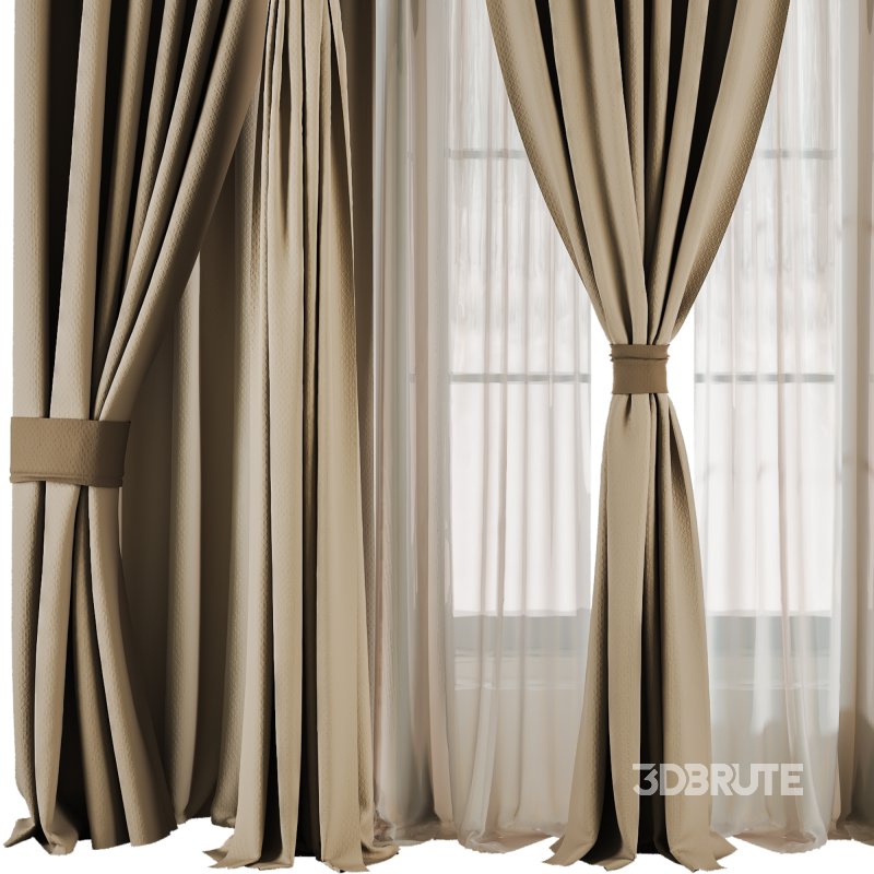 Silk and Cotton Curtain Set 64 Image 3