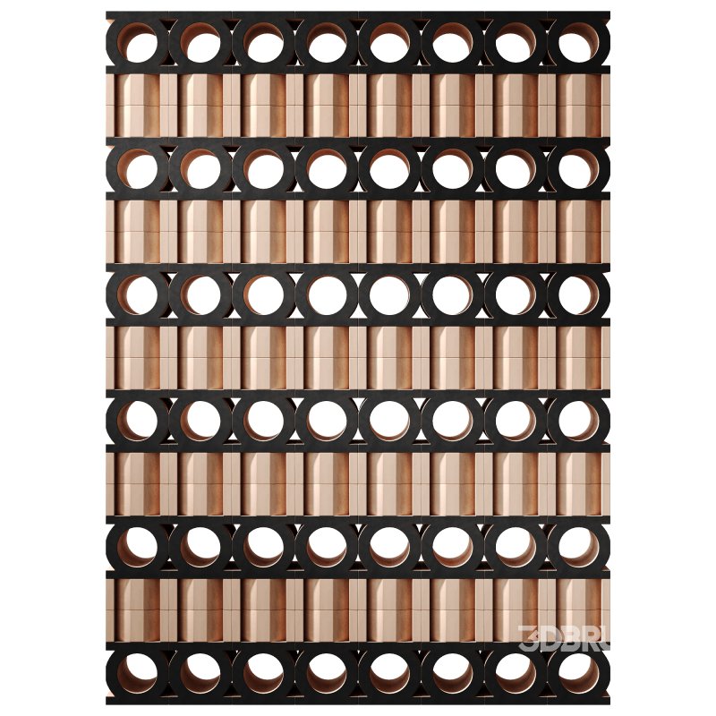 Modular decorative partition JALI NEUTRO & NERO by Mutina Image 2