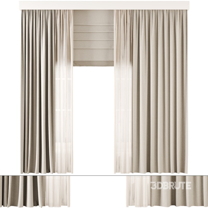 Roman and Cotton Curtain 026 Image 1