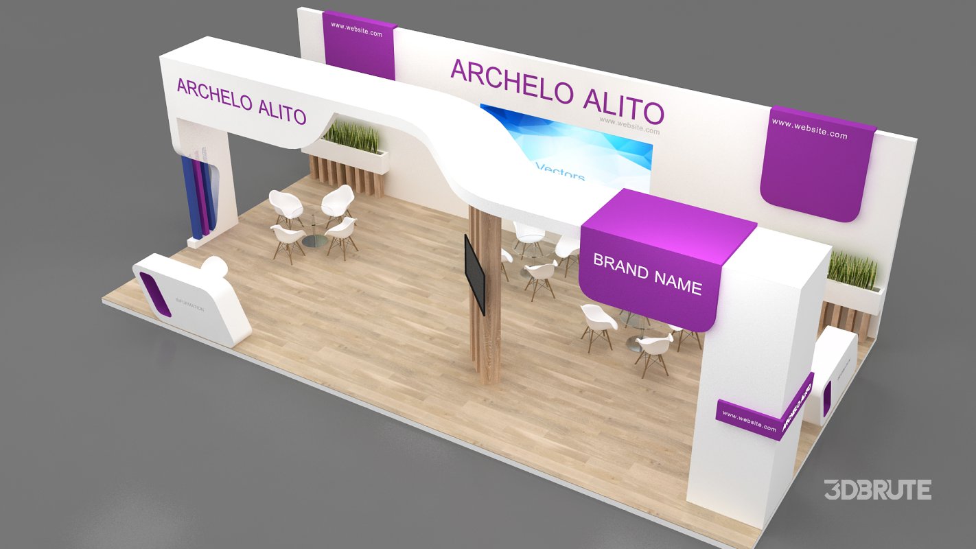3d exhibition booth stand Image 9