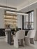 Modern living room and dining room interior scene - Thumbnail 4
