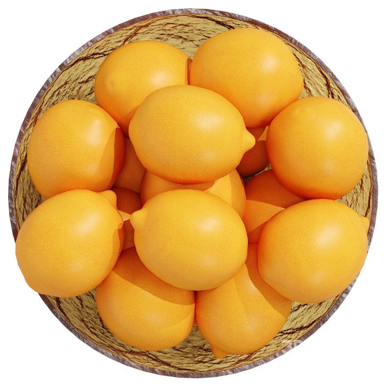 Low Glass Bowl Centerpiece with Lemon Image 2