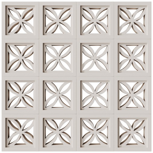 Modular Wall 21 Clover White by Tesselle