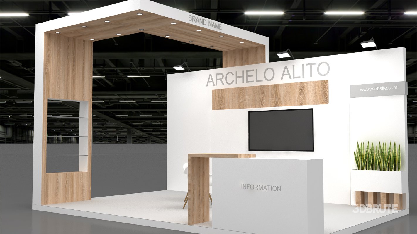 3d exhibition booth stand Image 7