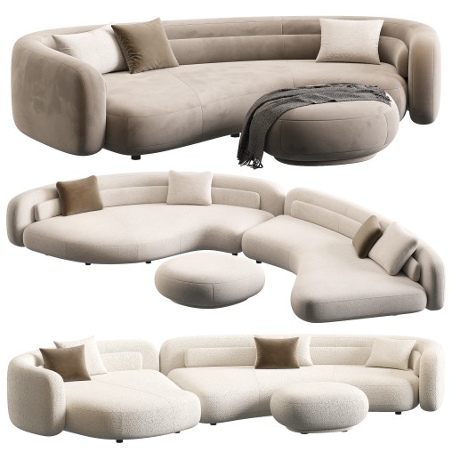 Bezier sofa by Minotti | 3 in 1