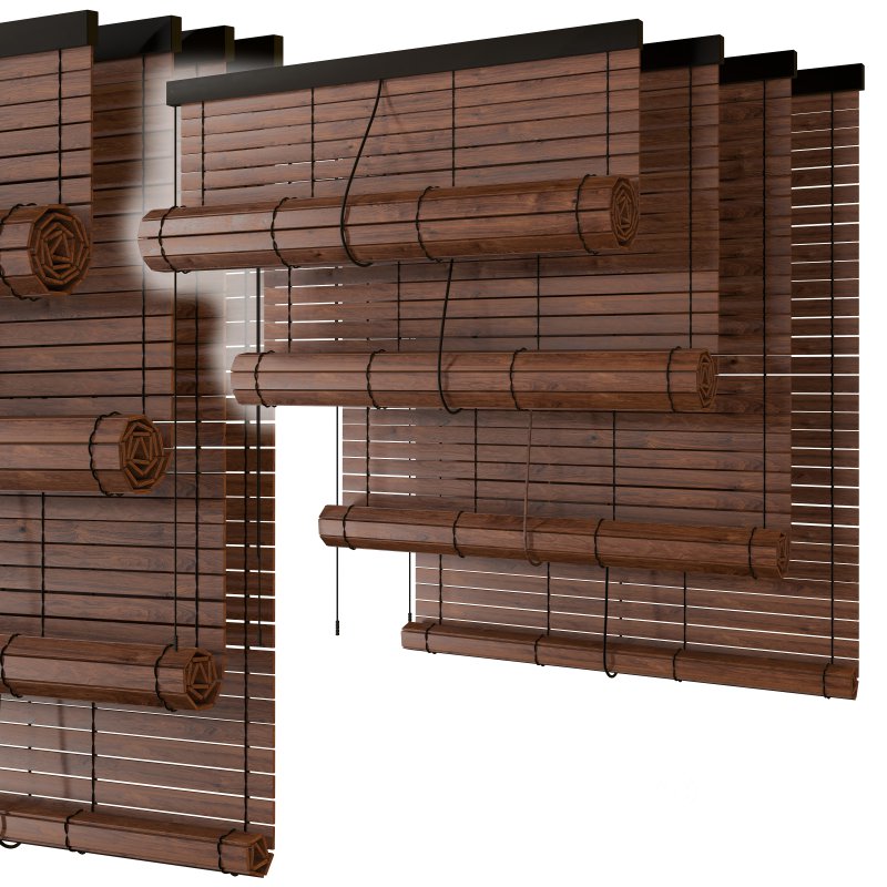 Wooden roller blind Image 2