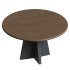 Jacob Round Dining Table with Vertex Base in Flax - Thumbnail 6