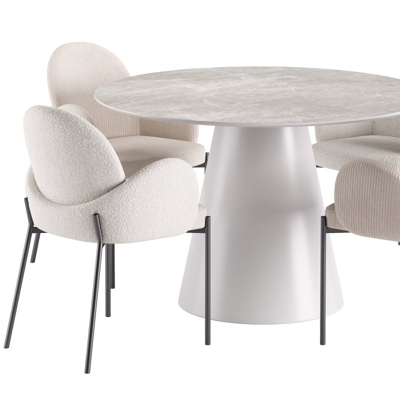 Macy Dining Chair and Lori Table Image 4