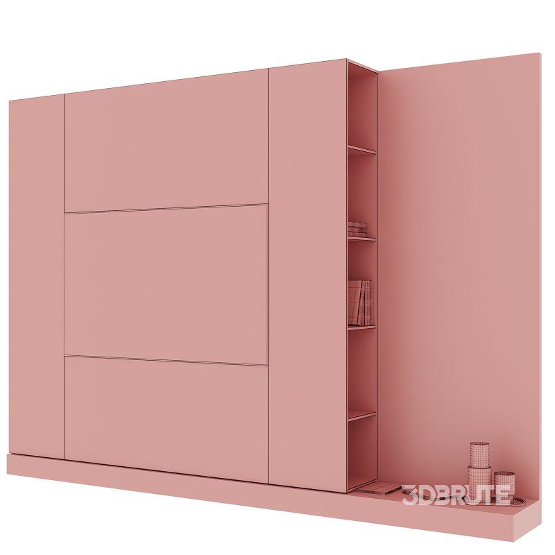 TV wall set 07 Image 3