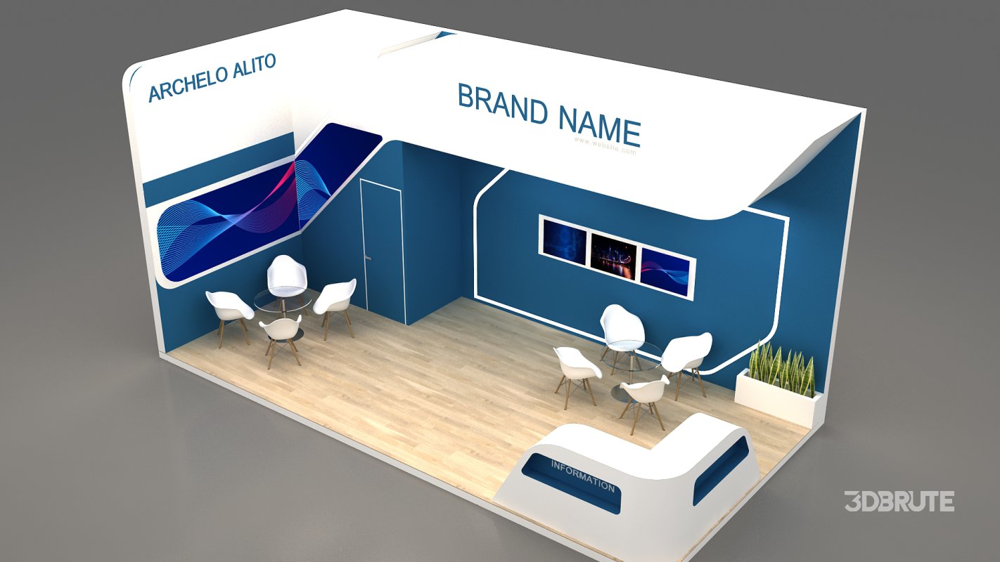 3d exhibition booth stand tradeshow Image 6