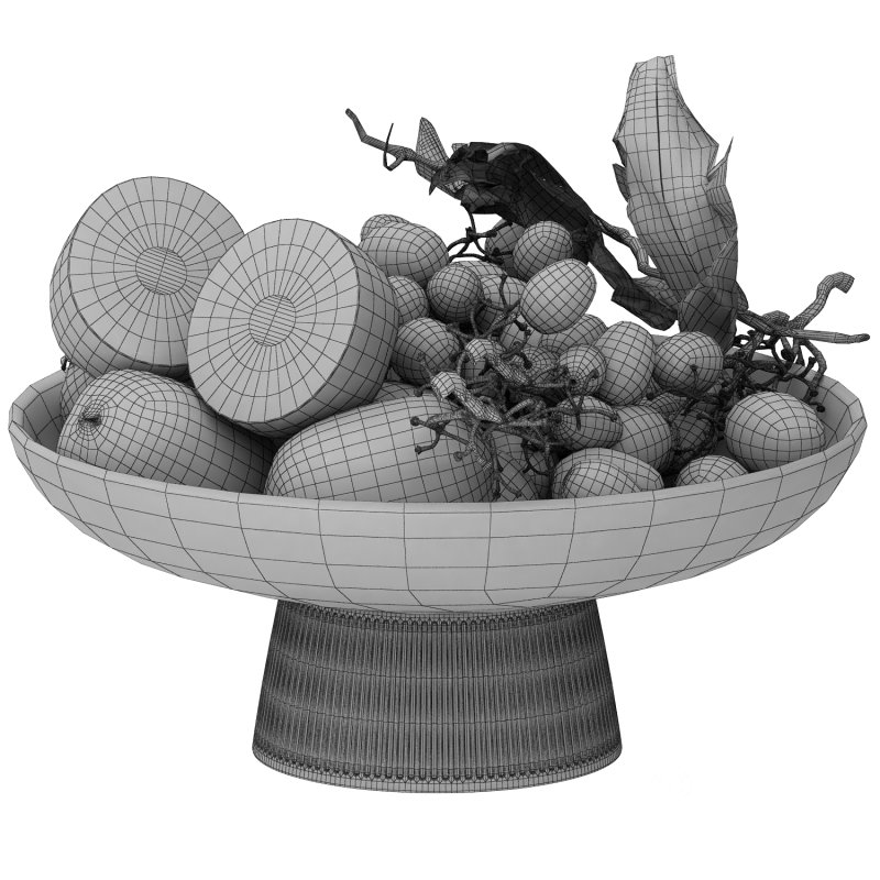 bowl of black grapes and kiwi fruit Image 4