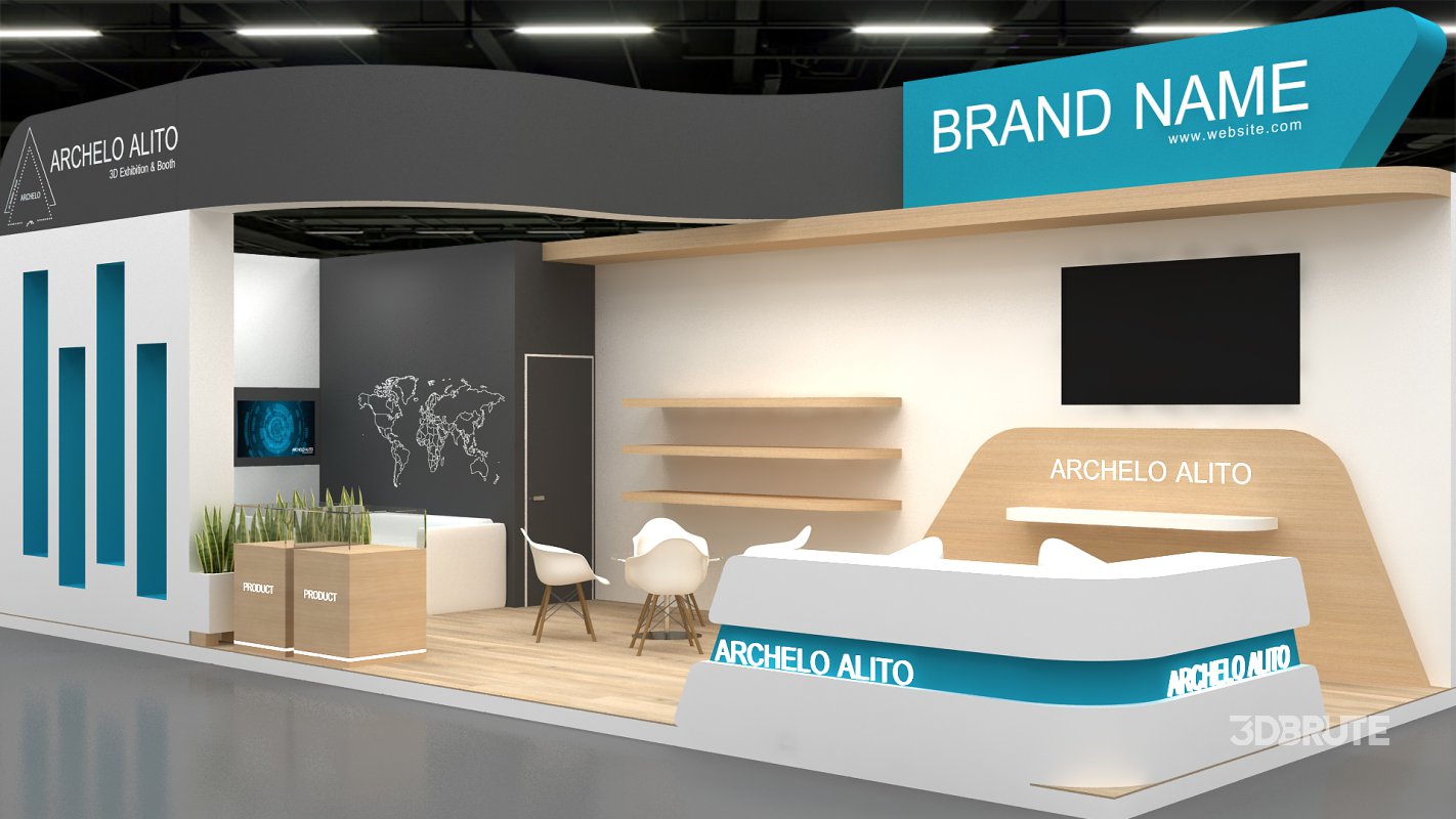 3d exhibition booth stand tradeshow Image 2