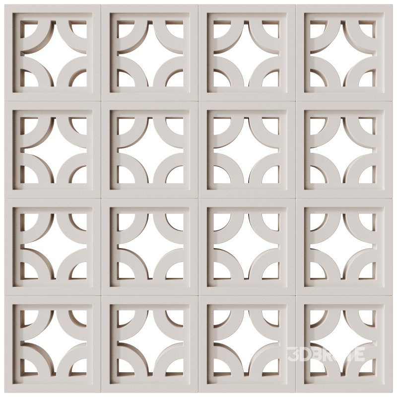 Modular Wall 18 Roundabout White by Tesselle Image 1