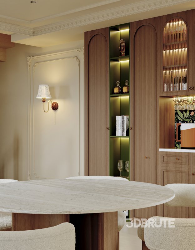 Luxurious living room and dining room Image 9