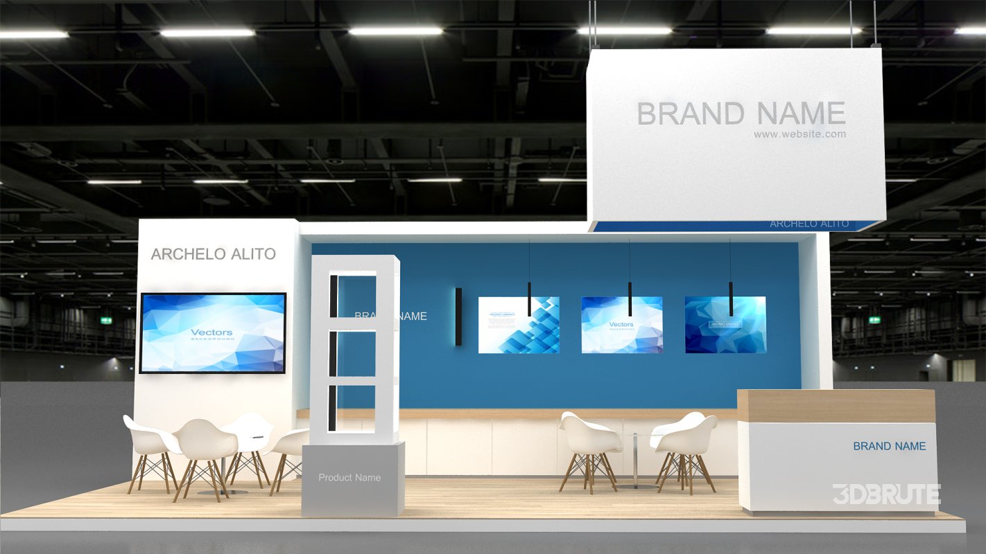 3d model exhibition booth tradeshow Image 2