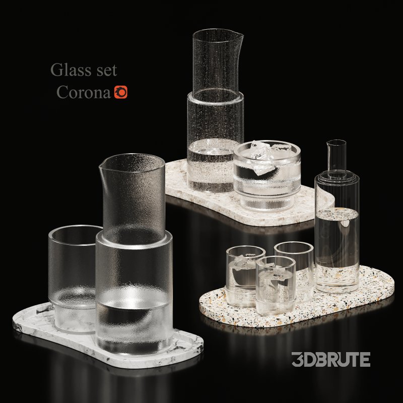 Glass decore set Image 1