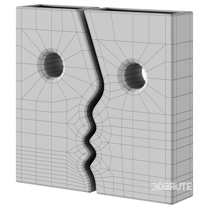 Ceramic Vase Portrait Twins By The Feelter Image 3