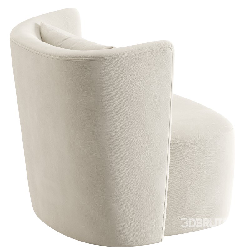 Sculpted Swivel Chair Image 1
