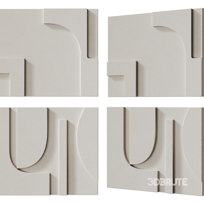 Decorative panel 3D ART RELIEF 01 Image 1