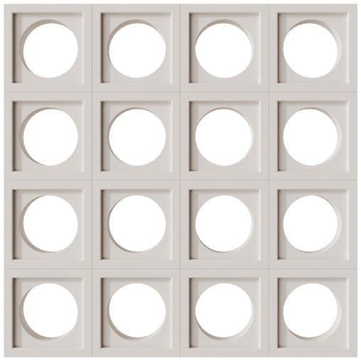 Modular Wall 03 Orb White by Tesselle