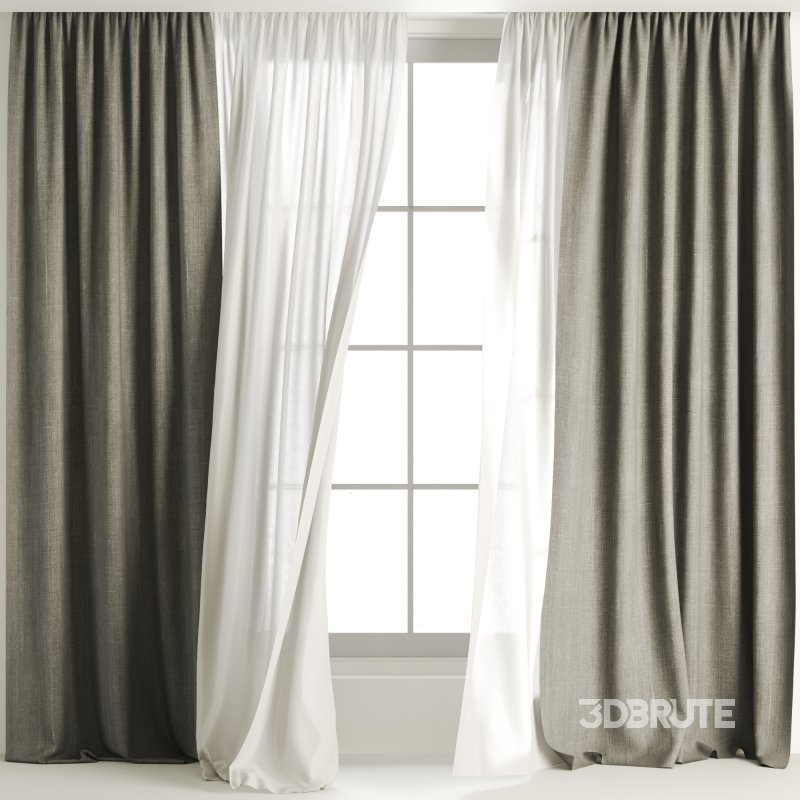 Silk and Cotton Curtain 031 Image 1