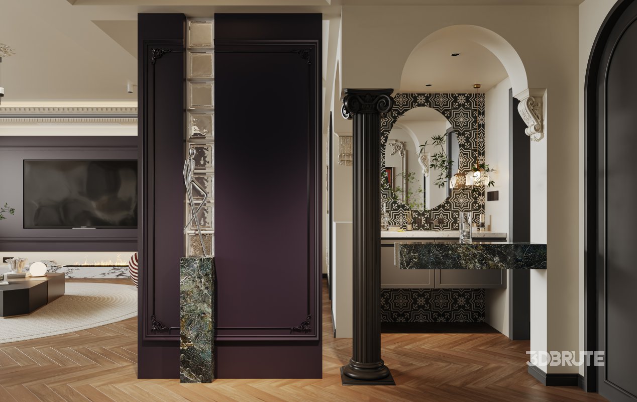 Luxurious living room and dining room kitchen Image 10