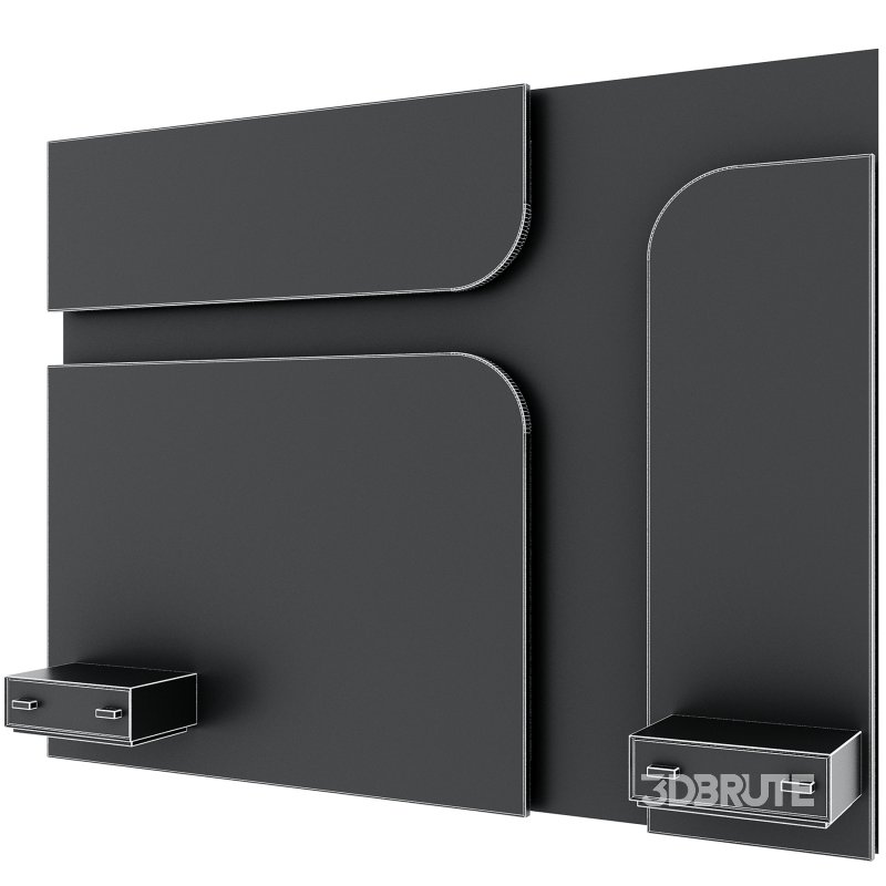 Headboard wall panel 002 Image 2